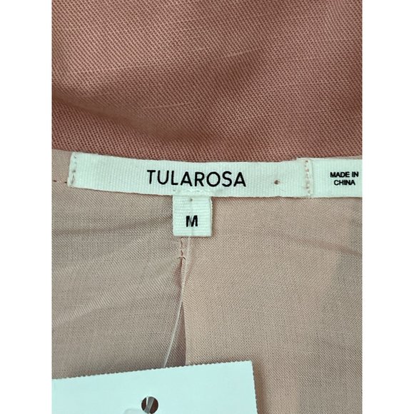 Tularosa Arya Jacket‎ Pink Lined Pockets Lightweight Linen Blend Sz M NWT $188 - Picture 11 of 15